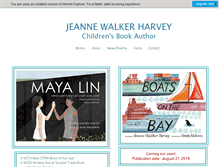Tablet Screenshot of jeanneharvey.com